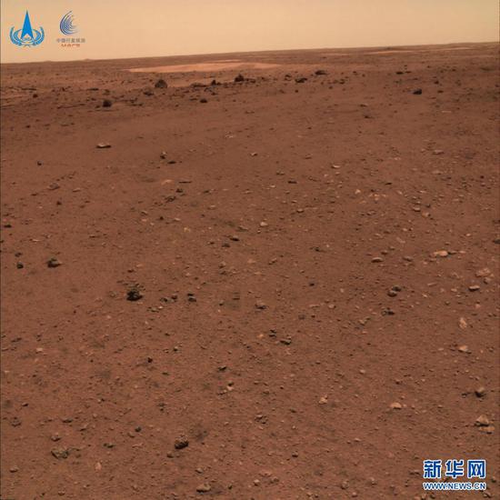 火星地形地貌图。新华社发(国家航天局供图)