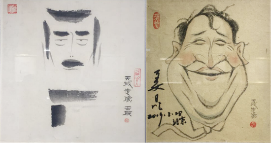 禹天成作品《鲁迅》《姜昆》