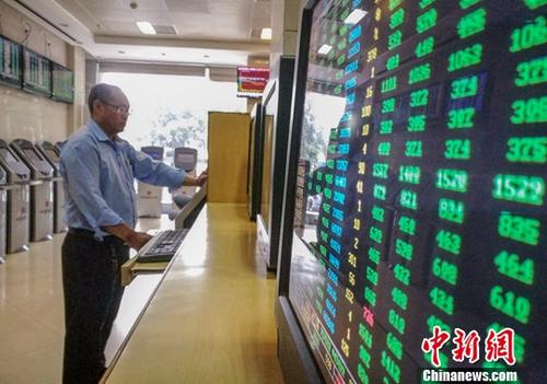 资料图:某证券公司营业部的股民关注股市动态。中新社记者 骆云飞 摄