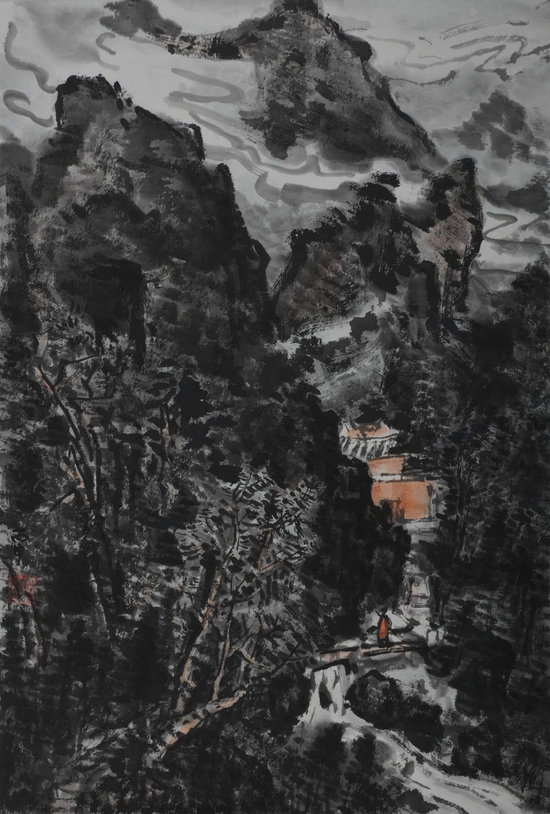 大山作品《问道潇湘》