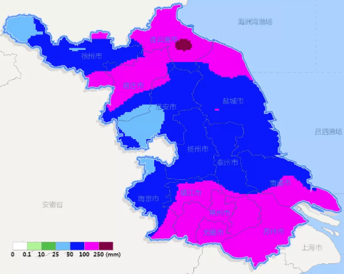 10日08时-11日08时雨量预报图