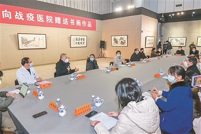 医艺同行 江苏文艺界70幅书画作品“致敬白衣勇士”