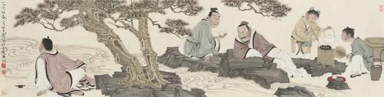 松荫高士图