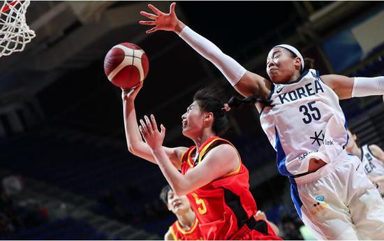 今晚的比赛，中国女篮赢得特别轻松。图/Osports
