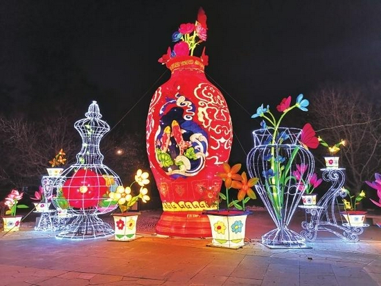 花瓶彩灯