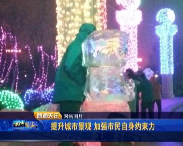 长春市雪雕容颜屡遭破坏 请爱护公共财物