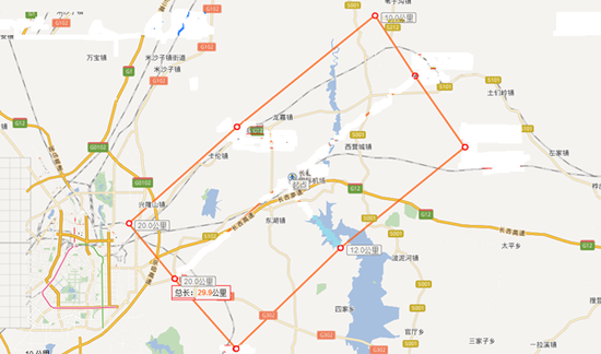 图片18_副本.png 长春机场净空保护区域为跑道两侧各10公里、两端各20公里范围,主要涵盖以下区域:
