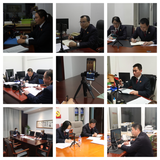 各小组成员夜间认真记录中……
