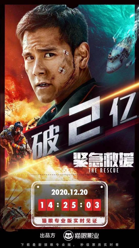 《紧急救援》破2亿元海报