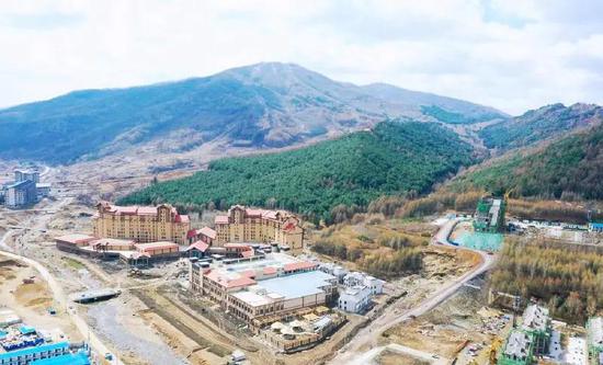 冰雪产业示范新城项目建设现场