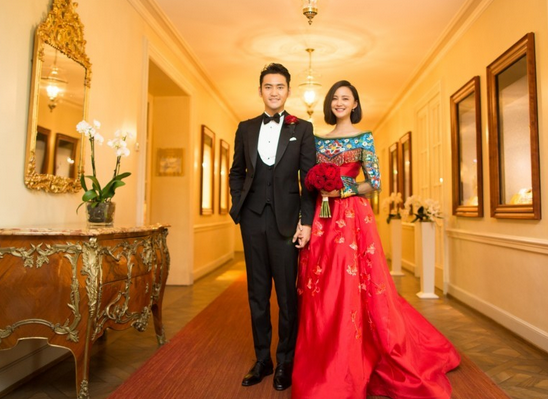 袁弘张歆艺婚礼文艺复古 伴郎伴娘颜值高