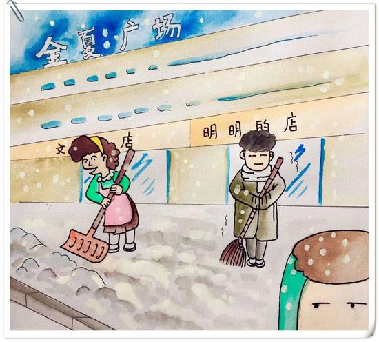 珲春小伙"画"出不文明行为 给市民提个醒儿