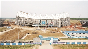 建设中的长春奥林匹克公园。 孙建一 摄