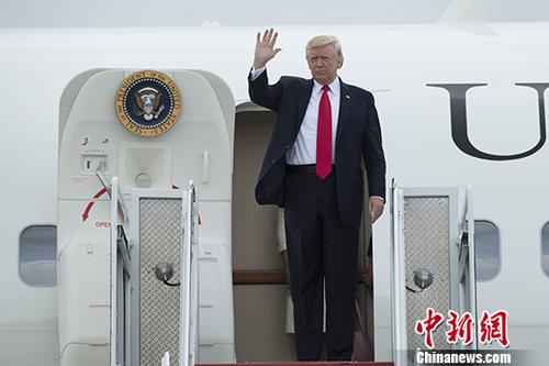 美国总统特朗普。 中新社记者 廖攀 摄
