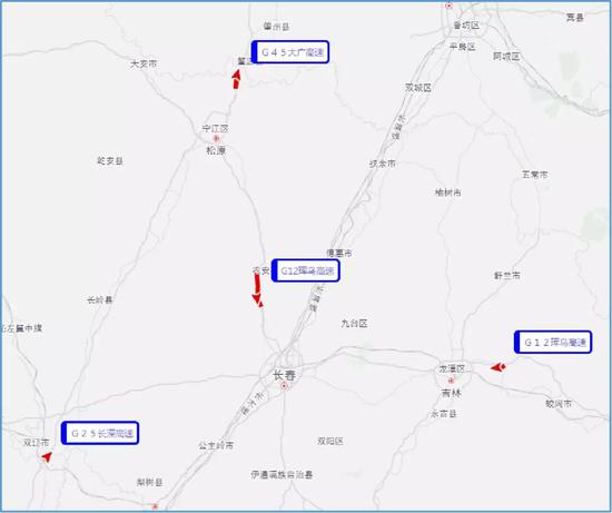 返程高速易拥堵缓行路段