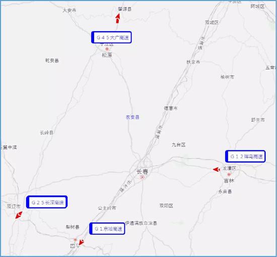 出程高速易拥堵缓行路段