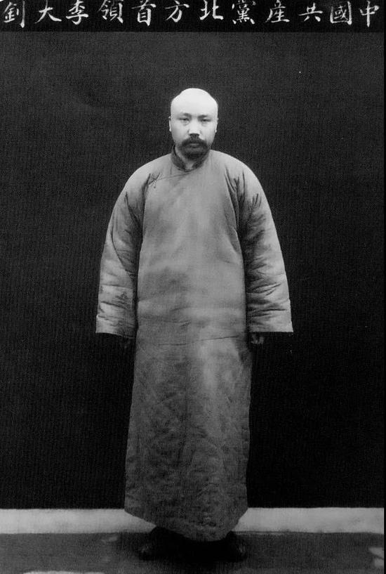 李大钊就义前的遗照
