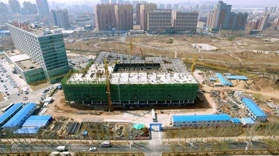 通源医院二期正在建设中_长春新区_新区风貌