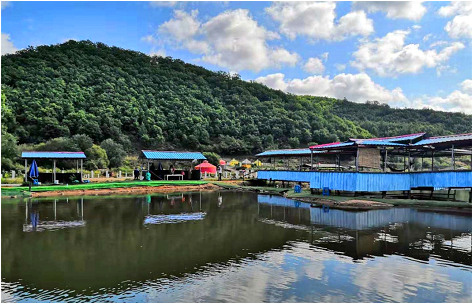 河北村冷水鱼基地一景