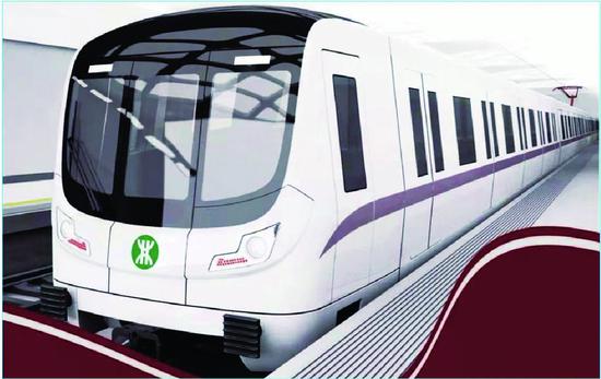 中车长客股份有限公司为深圳地铁9号线西延线量身打造的地铁列车。 （李依南提供）