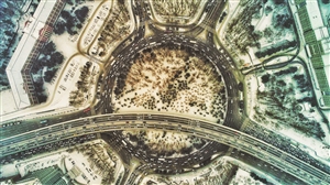 7日,长春市内迎来又一场降雪,雪中的南湖广场树林银装素裹分外妖娆。 张扬 摄