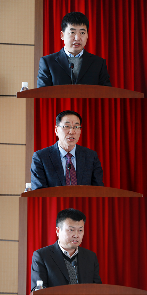 依兰镇、文广新局、旅游局主要负责人作表态发言