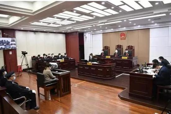 庭审现场。南昌市中级人民法院供图