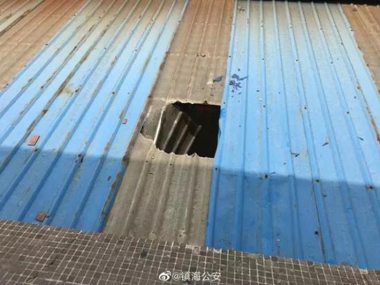 ▲陈立运就是从此处跌落的