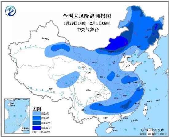 降温时间表: