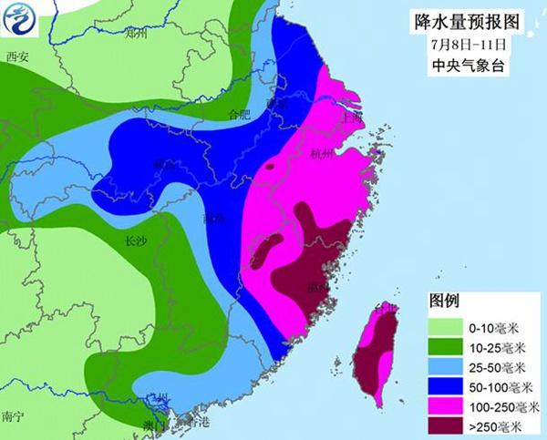 台风“尼伯特”将给福建、浙江等省带来强降雨。