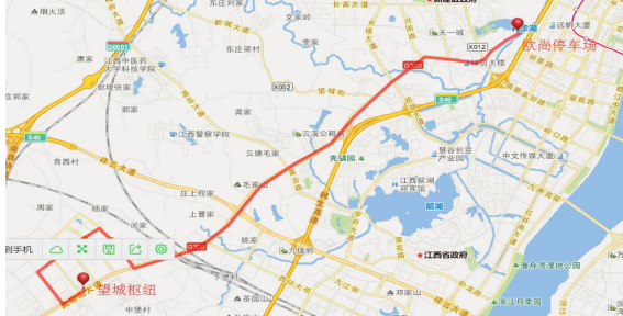 线路走向:欧尚—长征西路—320国道—物华路—兴业大道—江铃大道—320国道—望城枢纽(往返)