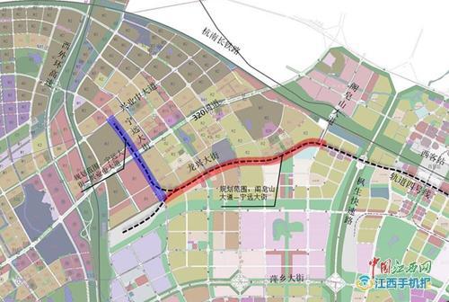 南昌地铁4号线部分道路规划出炉 九龙湖2条街