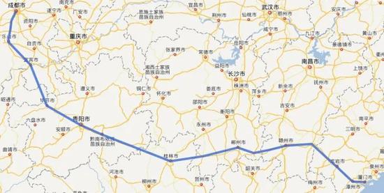 图为网友绘制的线路图