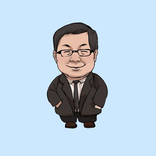 刘子玥即兴为记者画的q版卡通形象