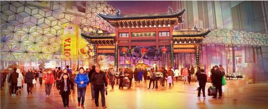 “文化牌楼”意向图