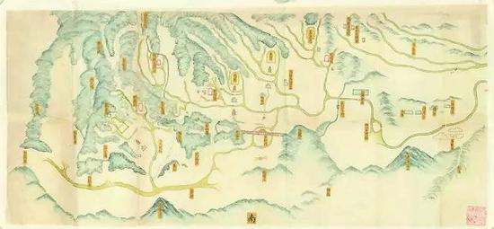 西陵万年吉地总样——样式雷家族绘制