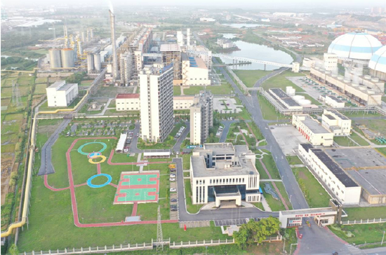 高安市大力引进清洁能源集中供气项目航拍图。高安市委宣传部供图
