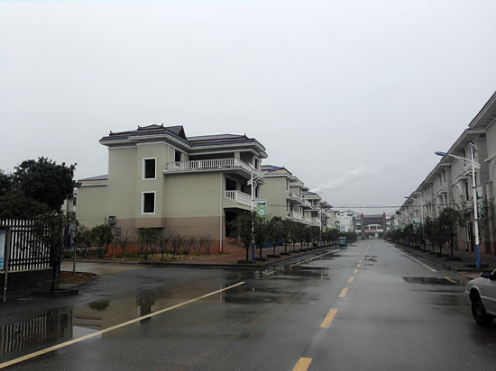 万埠镇洲上村新农村“别墅群”
