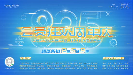 扫码关注融创文旅俱乐部
