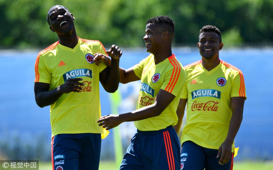 哥伦比亚队训练备战 未见J罗身影