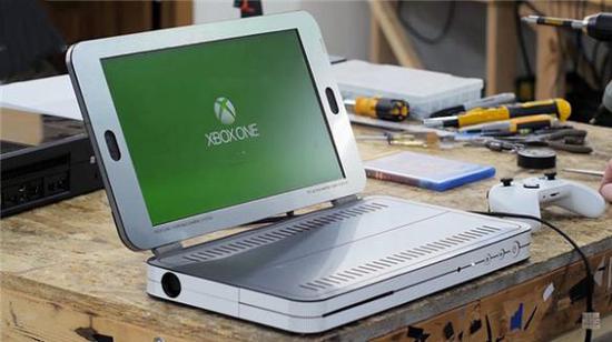 谁说游戏机不便携 国外大神将xbox改装成笔记本