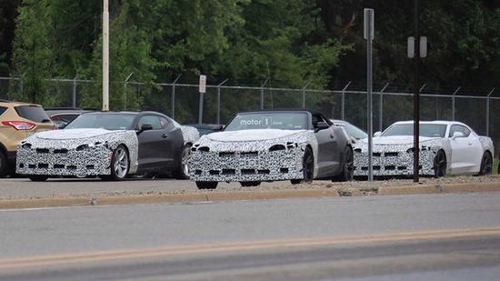 曝新科迈罗四款车型谍照 或2019年亮相