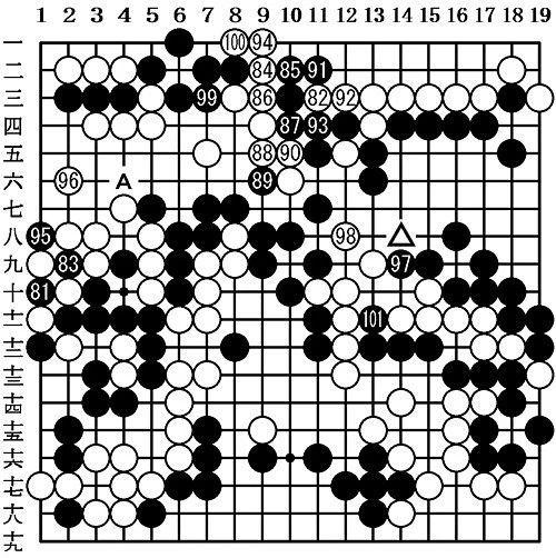 白棋开劫之后，劫争依旧在继续。