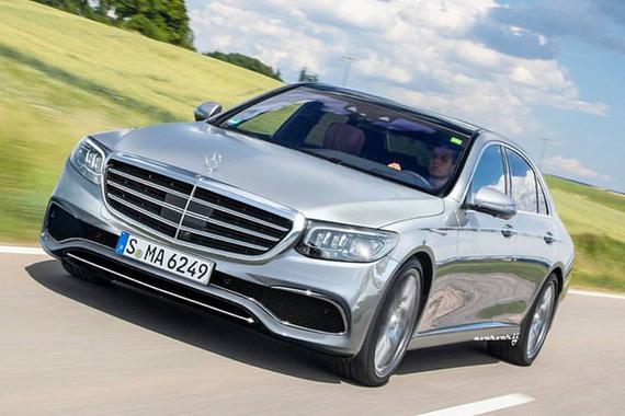 奔驰全新一代S级渲染图 搭2.0T引擎灯组进行调整