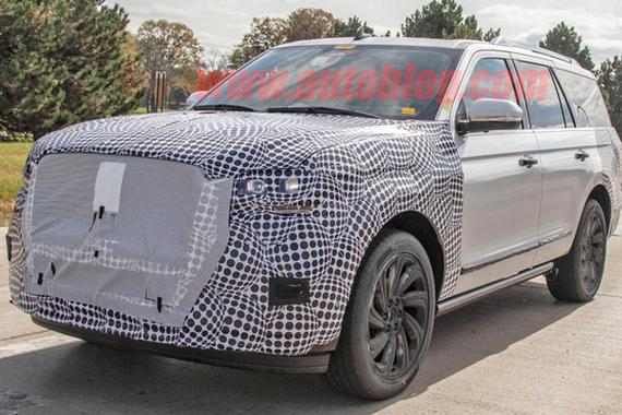 或采用全新设计语言 林肯改款领航员谍照曝光