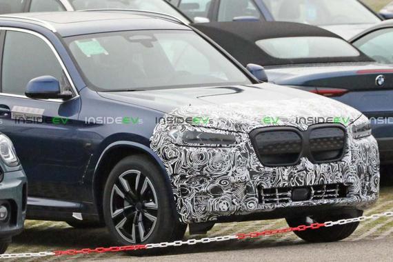 2021年亮相/外观更时尚 中期改款宝马iX3谍照曝光
