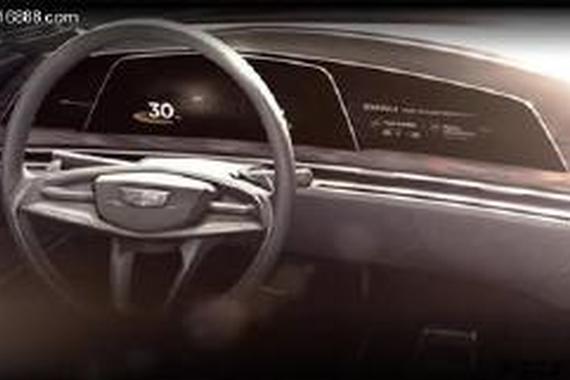 凯迪拉克发布新概念车预告图 配曲面屏幕