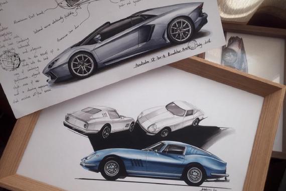 经典出自笔下 XD Studio 汽车手绘