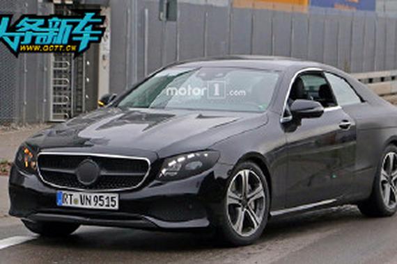 奔驰全新E级轿跑谍照曝光 2017年初发布