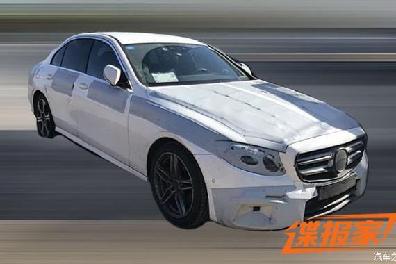 填补入门车型 北京奔驰E 180标轴谍照